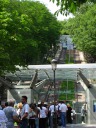 Because of our detour, we found the funicular!  It doesn't actually 
take people all the way up... I think they'll be disappointed.
