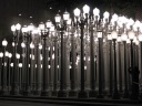 I insisted to E that I could photograph the lamps to my 
satisfaction from the car.  Although I like this picture, I wish I took 
pictures in the same style as the daytime pictures I took earlier.
