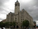 The castle-like Old Post Office Pavilion.
