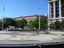 I think there's something slightly ironic that people pose by the Lone 
Sailor statue.
