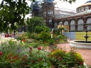 Another perspective, including the fountain and benches.
