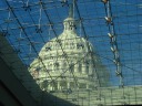 This view of the Capitol dome reminds me of looking out a similar glass 
structure in the Louvre:
one,
two.
