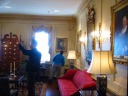 A panoramic movie of the Adams room.  The person speaking is the tour 
guide.
