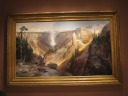 Huge Thomas Oran painting three of three: The Grand Canyon of the 
Yellowstone (1872).  I think I like this painting the best because 
of the sense of scale provided by the people.

