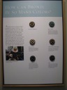 A sign explaining why bronze comes in different colors.

