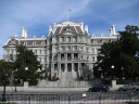 Can you believe this stately building is an office building?  It's the 
Eisenhower Executive Office Building.  And the entrance shown here (the 
south one) isn't even the main one.
