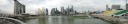 A nice panorama, taken from one of the viewpoint bulges on the Helix 
Bridge, of (from left to right): the Helix Bridge, Marina Bay Sands, the 
ArtScience Museum, the financial district, and the floating stadium.


Incidentally, I learned at the City Gallery earlier this day that 
there's a 280 meter height limit for skyscrapers--that's why all the 
tall buildings you see here are about the same height.
