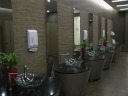 Its fancy bathroom.  The nicest airport bathroom in the world?
