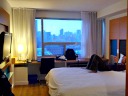 Our hotel room in the Bond Place Hotel has a decent view and dirty 
windows.

I took this picture with the HDR app on my phone.
