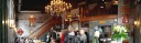 A panorama of Balzac's cafe.  A blast from the past.  It's got style: 
brick walls, chandelier, old-fashioned bar counter, and old advertising 
posters.
