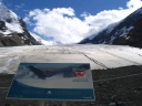 I saw this sign, "Welcome to a unique Canadian experience," on the way up while
fighting cold temperatures and a strong chilling wind.  I knew I had to take
a picture of this sign for this commentary on the experience.
