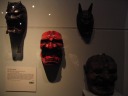scary Gyodo masks worn by Buddhist monks
